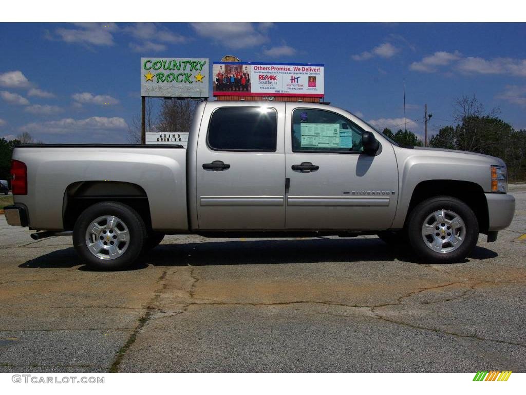 2009 Silverado 1500 LT XFE Crew Cab - Silver Birch Metallic / Ebony photo #5
