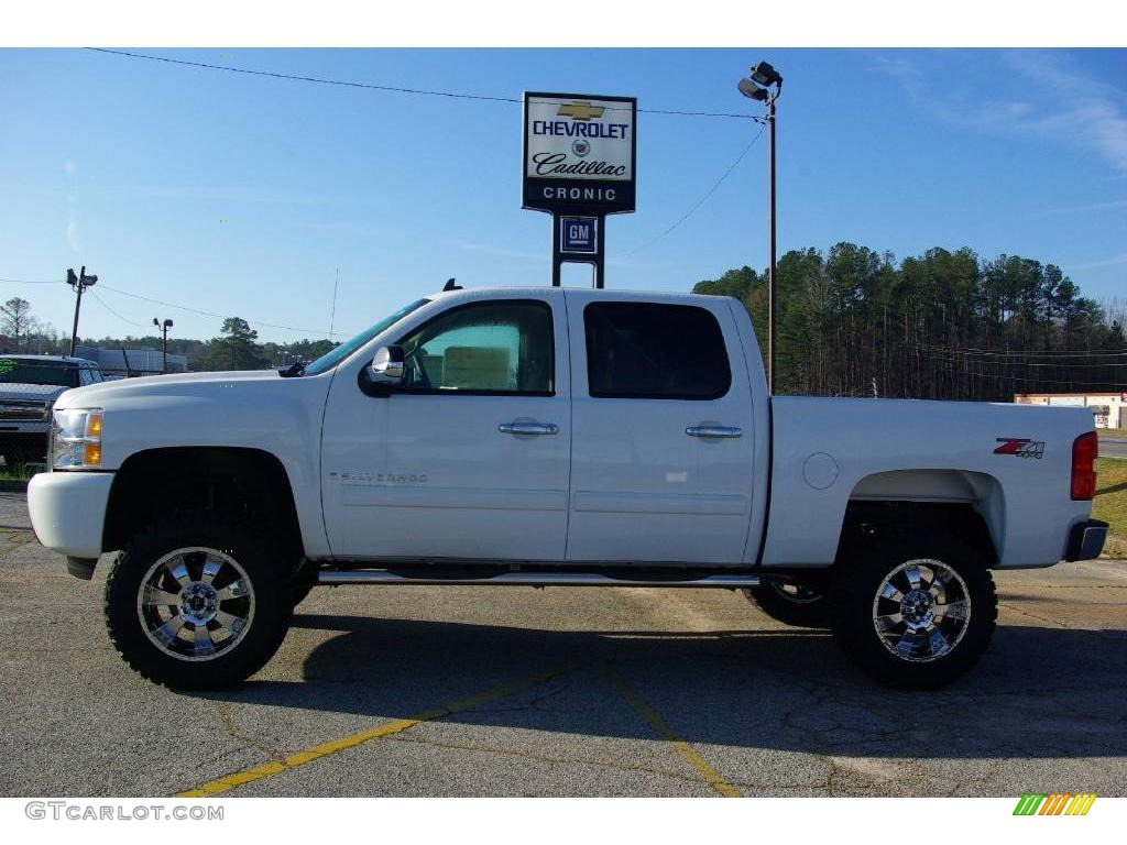 2009 Silverado 1500 LT Z71 Crew Cab 4x4 - Summit White / Light Cashmere photo #1