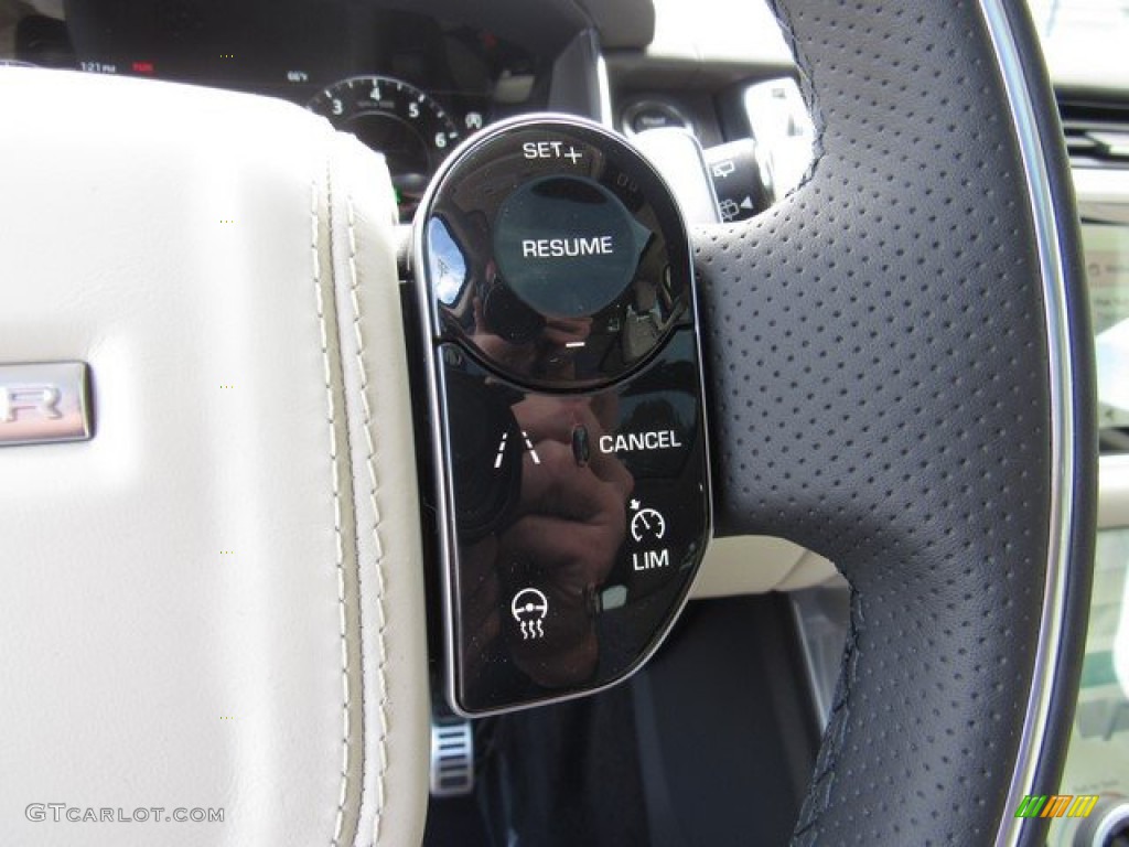 2019 Land Rover Range Rover Sport HSE Dynamic Ebony/Ivory Steering Wheel Photo #131999774