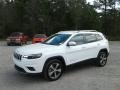 2019 Bright White Jeep Cherokee Limited  photo #1