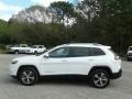 2019 Bright White Jeep Cherokee Limited  photo #2