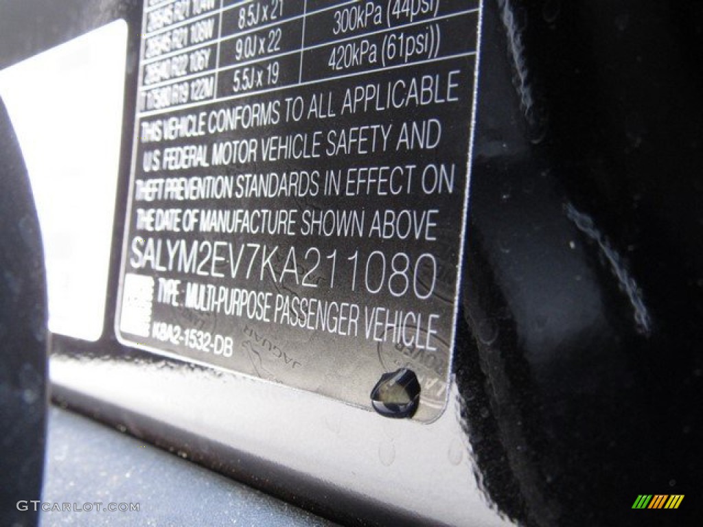 2019 Range Rover Velar R-Dynamic HSE - Santorini Black Metallic / Ebony photo #38