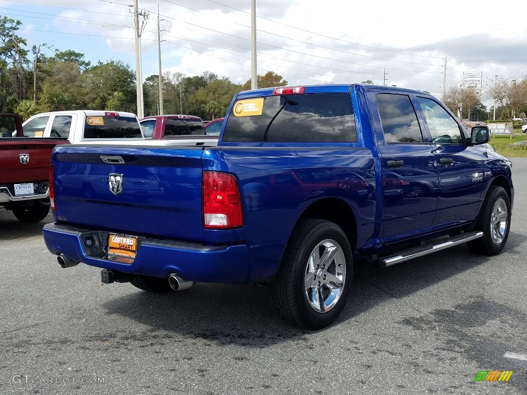 2017 1500 Express Crew Cab - Blue Streak Pearl / Black/Diesel Gray photo #5