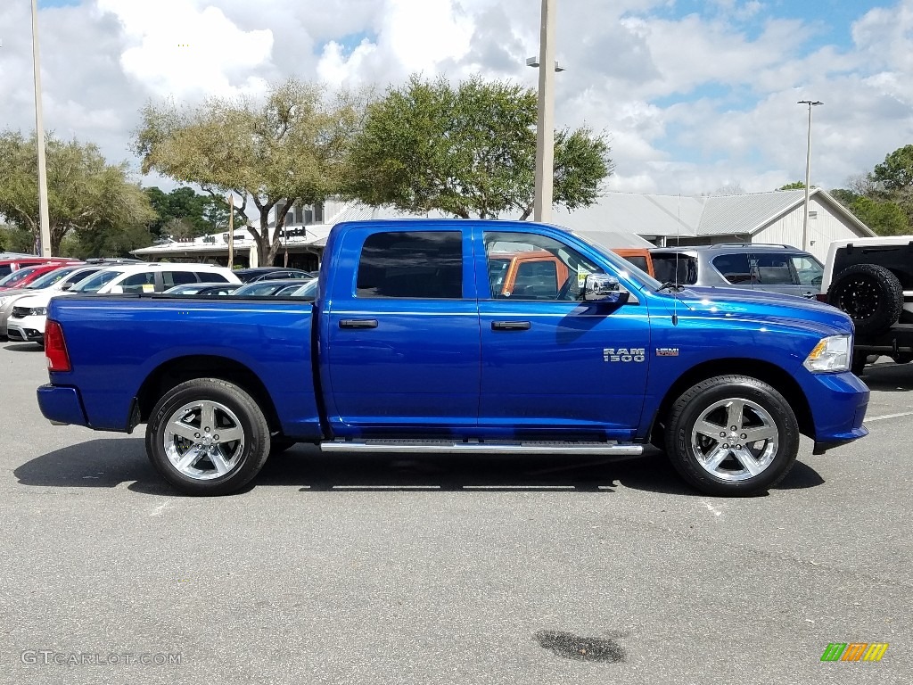 2017 1500 Express Crew Cab - Blue Streak Pearl / Black/Diesel Gray photo #6