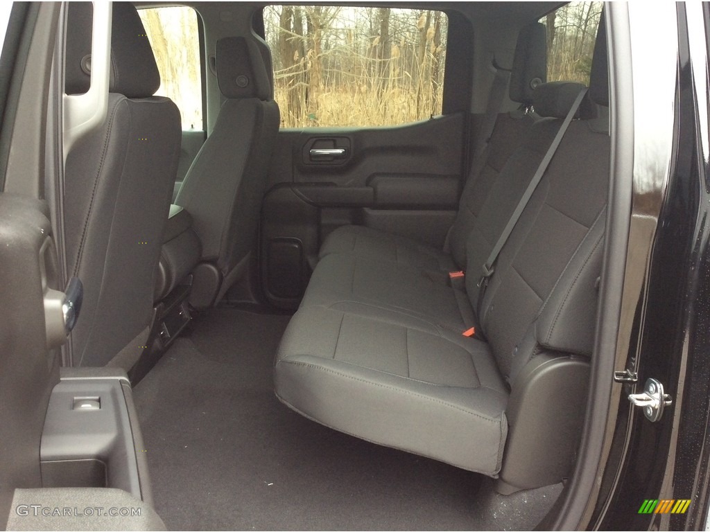 Jet Black Interior 2019 Chevrolet Silverado 1500 Custom Z71 Trail Boss Crew Cab 4WD Photo #132004169