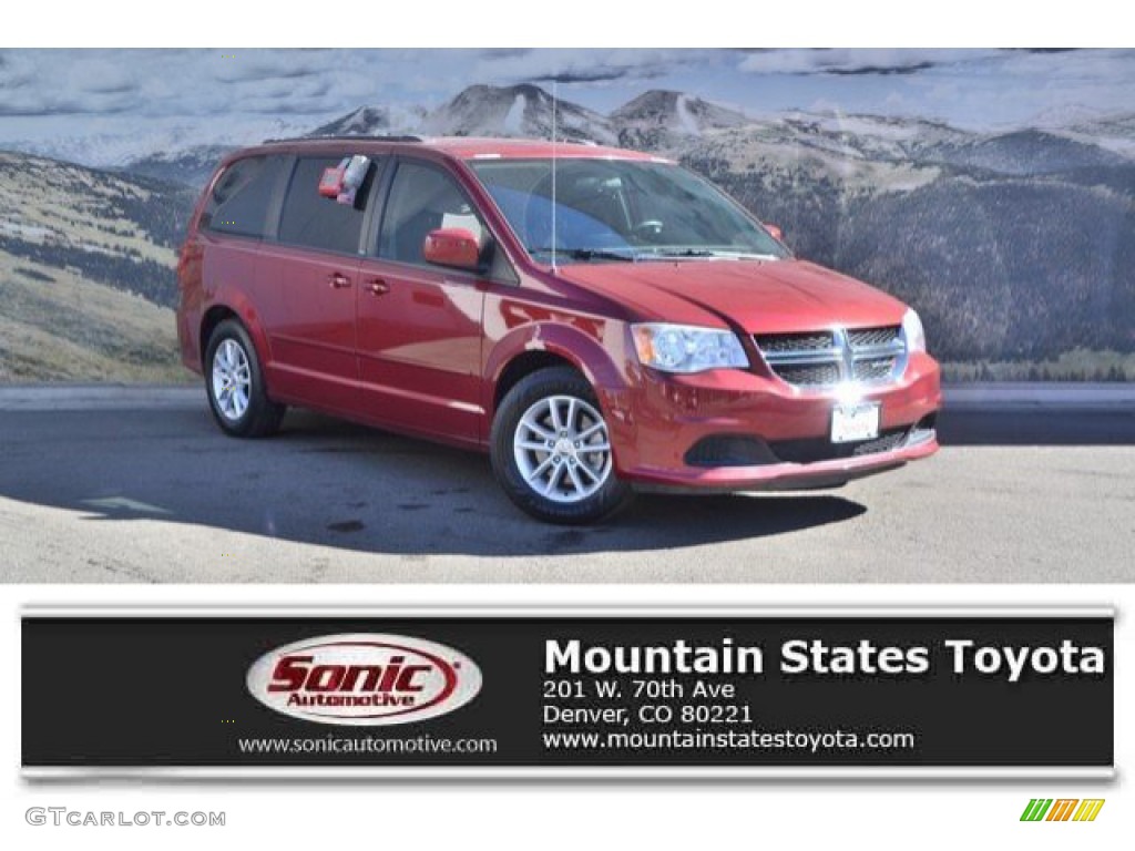 Deep Cherry Red Crystal Pearl Dodge Grand Caravan