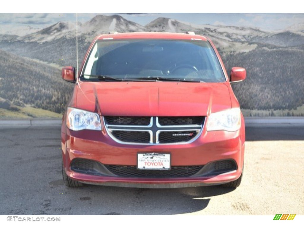 2014 Grand Caravan SXT - Deep Cherry Red Crystal Pearl / Black/Light Graystone photo #4