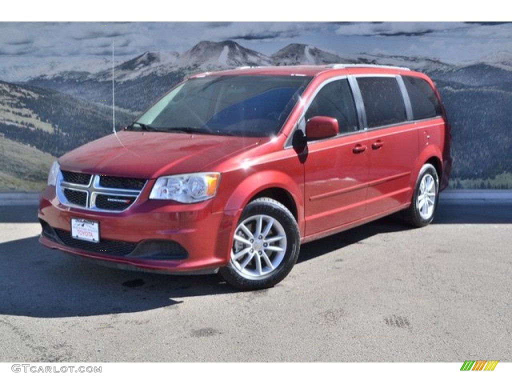 2014 Grand Caravan SXT - Deep Cherry Red Crystal Pearl / Black/Light Graystone photo #5