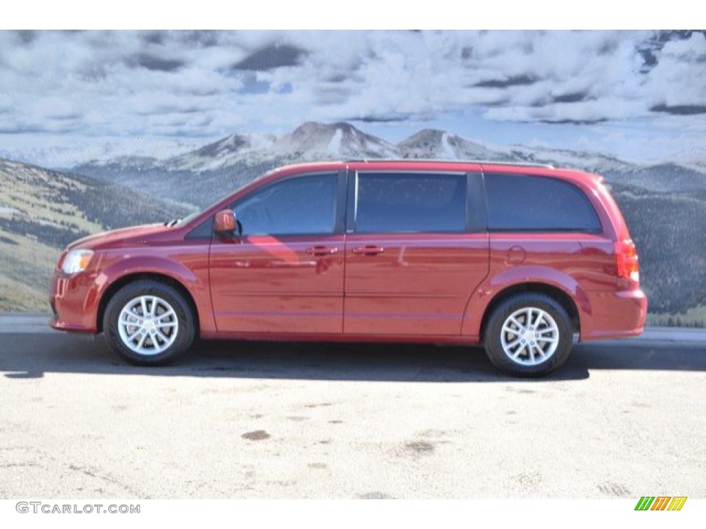 2014 Grand Caravan SXT - Deep Cherry Red Crystal Pearl / Black/Light Graystone photo #6