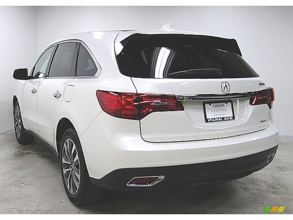 2016 MDX SH-AWD Technology - White Diamond Pearl / Parchment photo #2