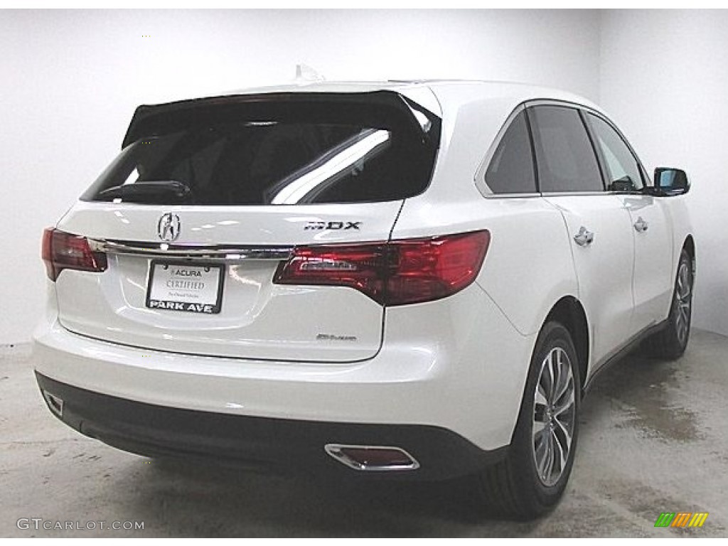 2016 MDX SH-AWD Technology - White Diamond Pearl / Parchment photo #4