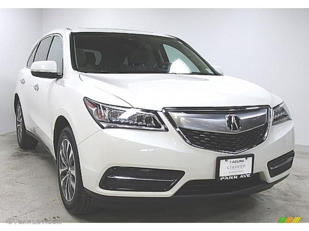 2016 MDX SH-AWD Technology - White Diamond Pearl / Parchment photo #5