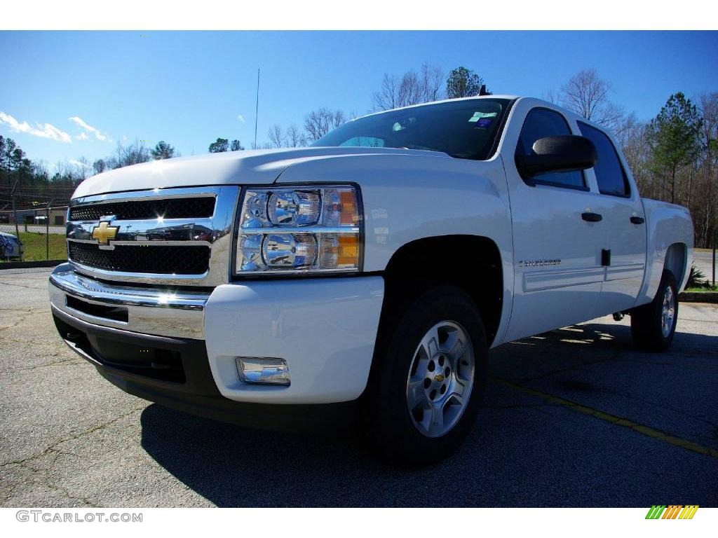 2009 Silverado 1500 LT Crew Cab - Summit White / Ebony photo #2