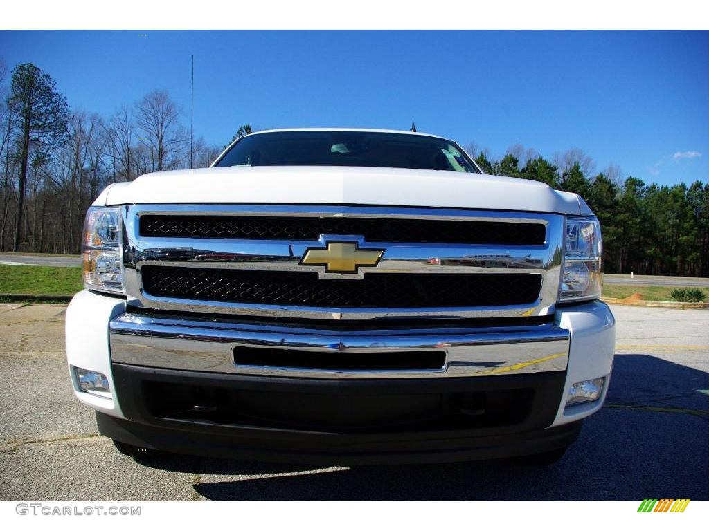 2009 Silverado 1500 LT Crew Cab - Summit White / Ebony photo #3