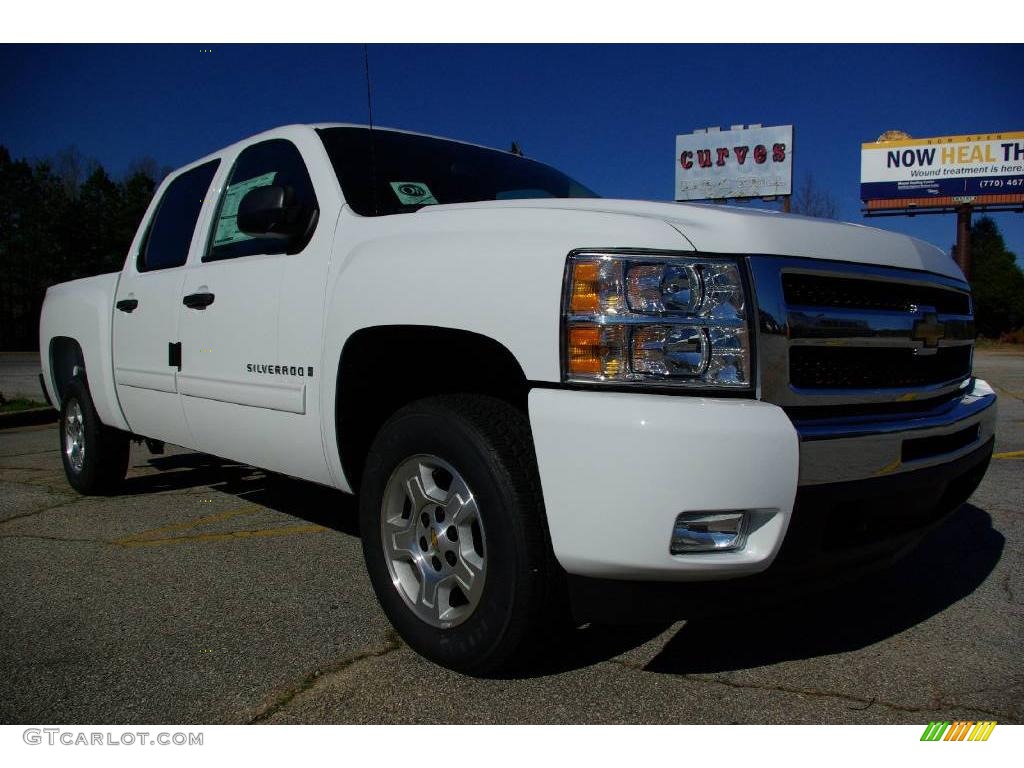 2009 Silverado 1500 LT Crew Cab - Summit White / Ebony photo #4