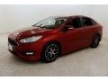 2015 Ruby Red Metallic Ford Focus SE Sedan  photo #3