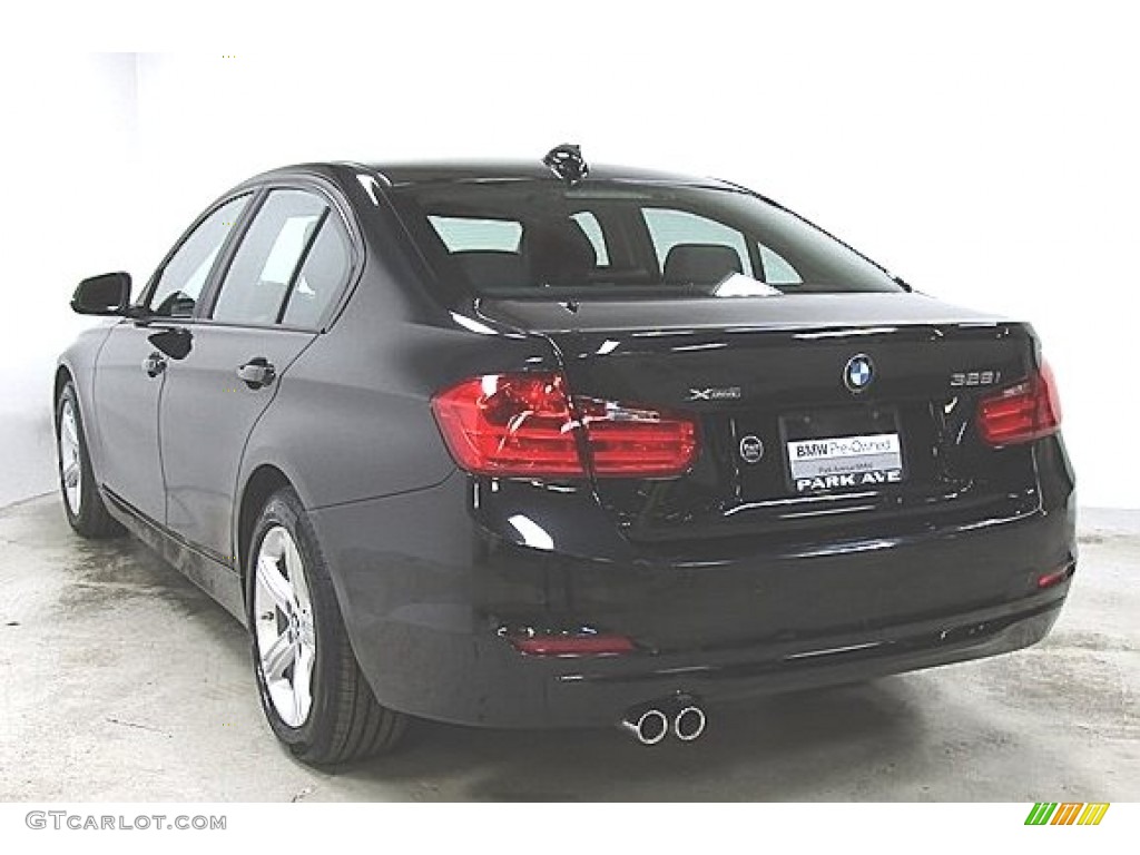 2015 3 Series 328i xDrive Sedan - Black Sapphire Metallic / Black photo #2