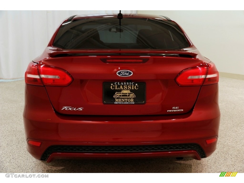 2015 Focus SE Sedan - Ruby Red Metallic / Charcoal Black photo #17