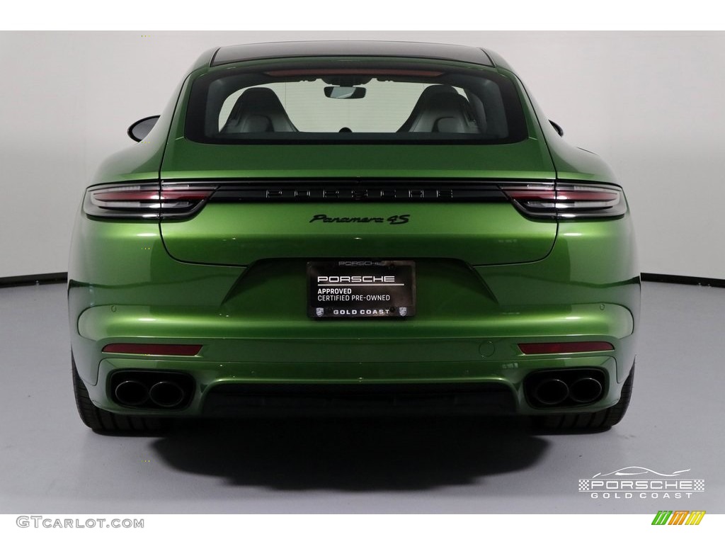 2018 Panamera 4S - Mamba Green Metallic / Black/Chalk photo #9