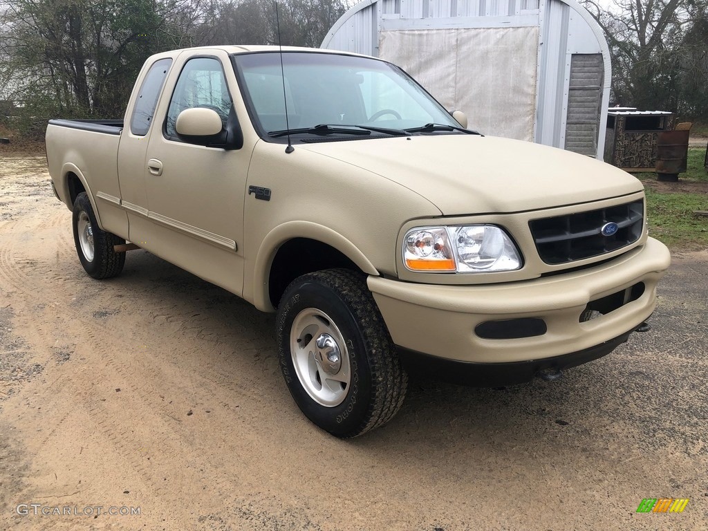 1997 F150 XLT Extended Cab 4x4 - Black / Medium Graphite photo #4