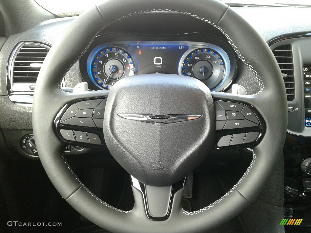 2019 Chrysler 300 S Black Steering Wheel Photo #132010937