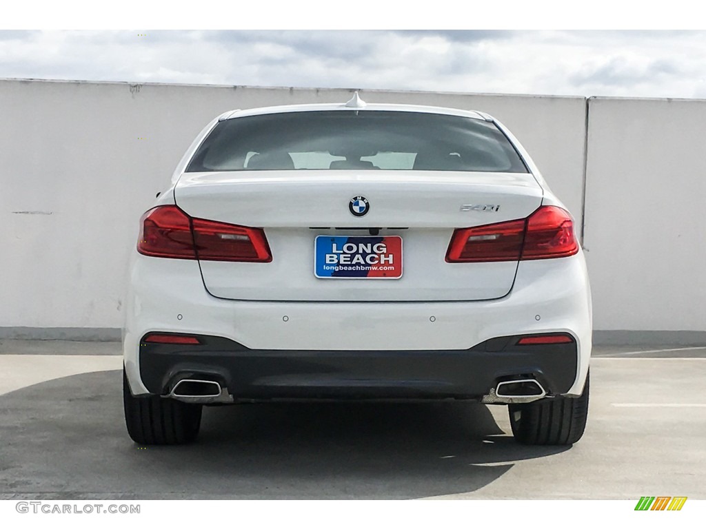 2019 5 Series 540i Sedan - Alpine White / Black photo #3