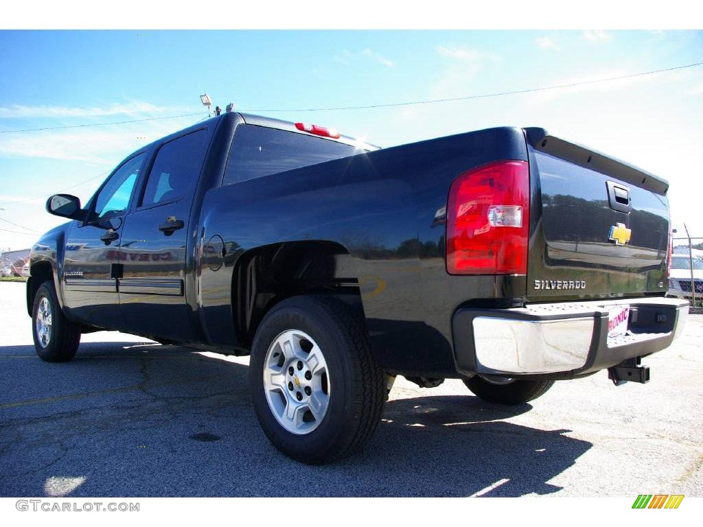 2009 Silverado 1500 LT Crew Cab - Black Granite Metallic / Light Titanium photo #8