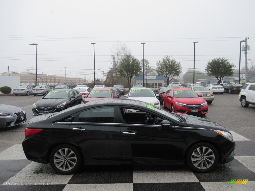 2014 Sonata Limited - Phantom Black Metallic / Black photo #3