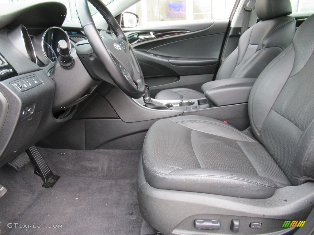 2014 Sonata Limited - Phantom Black Metallic / Black photo #9