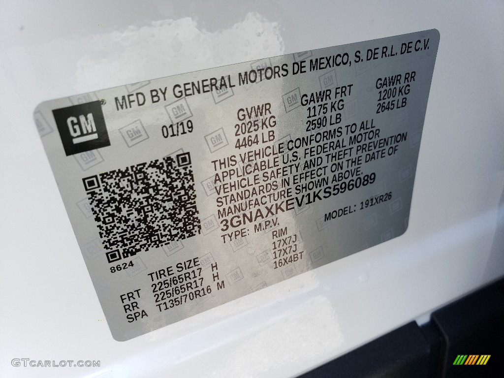 2019 Equinox LT - Summit White / Jet Black photo #9