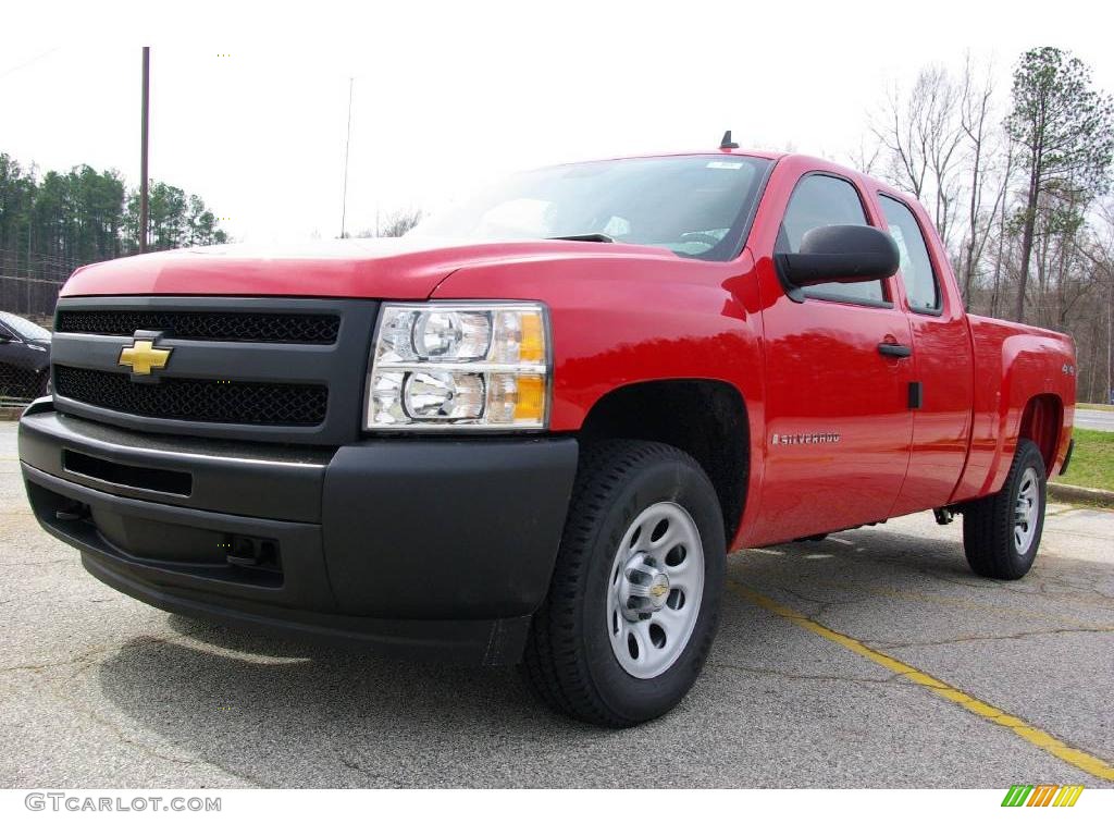 2009 Silverado 1500 Extended Cab 4x4 - Victory Red / Dark Titanium photo #2