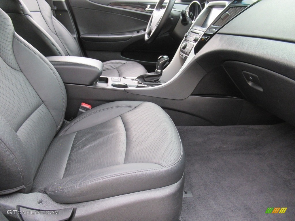 2014 Sonata Limited - Phantom Black Metallic / Black photo #11