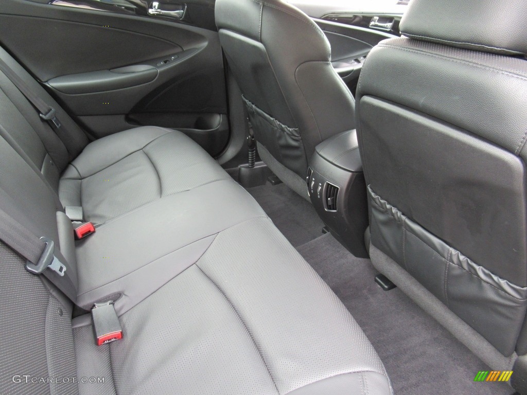 2014 Sonata Limited - Phantom Black Metallic / Black photo #12
