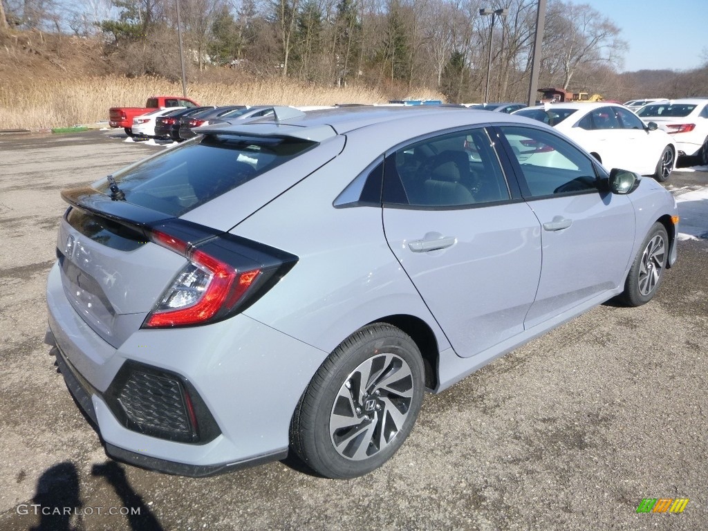 2019 Civic LX Hatchback - Sonic Gray Pearl / Black photo #4