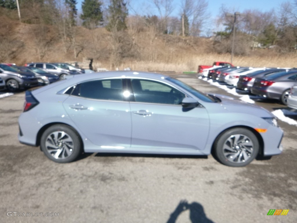 2019 Civic LX Hatchback - Sonic Gray Pearl / Black photo #5