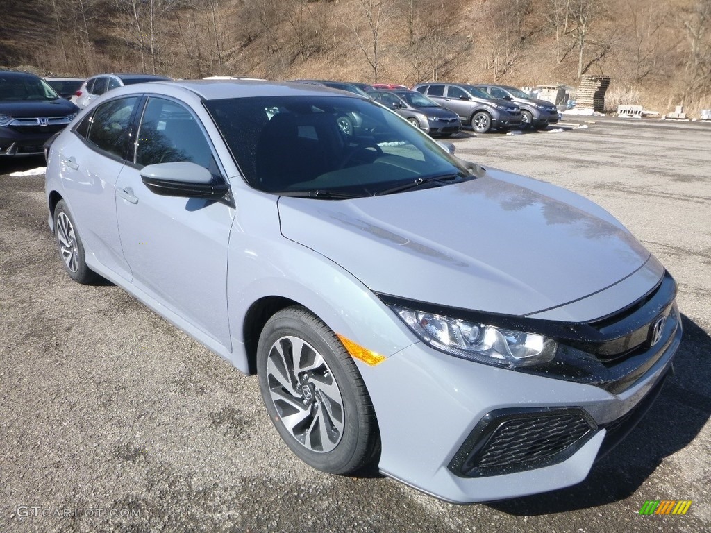 2019 Civic LX Hatchback - Sonic Gray Pearl / Black photo #6