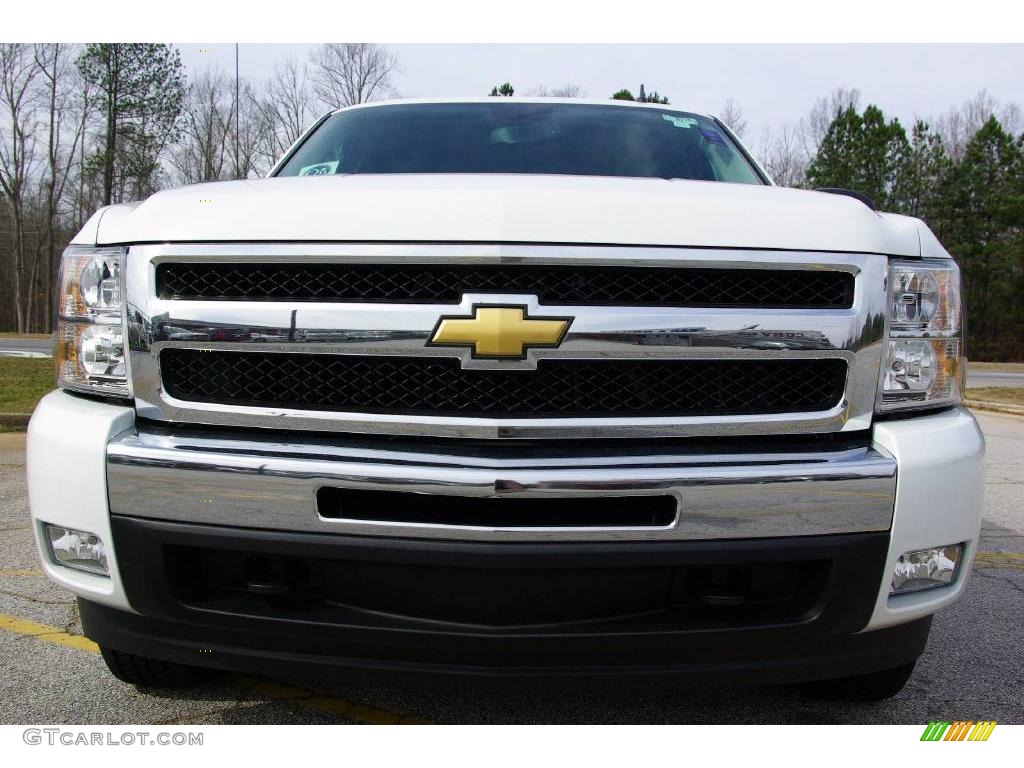 2009 Silverado 1500 LT Crew Cab - Summit White / Ebony photo #3