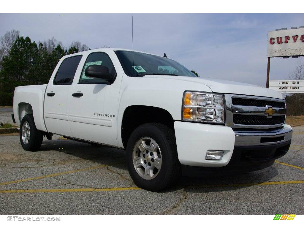 2009 Silverado 1500 LT Crew Cab - Summit White / Ebony photo #4
