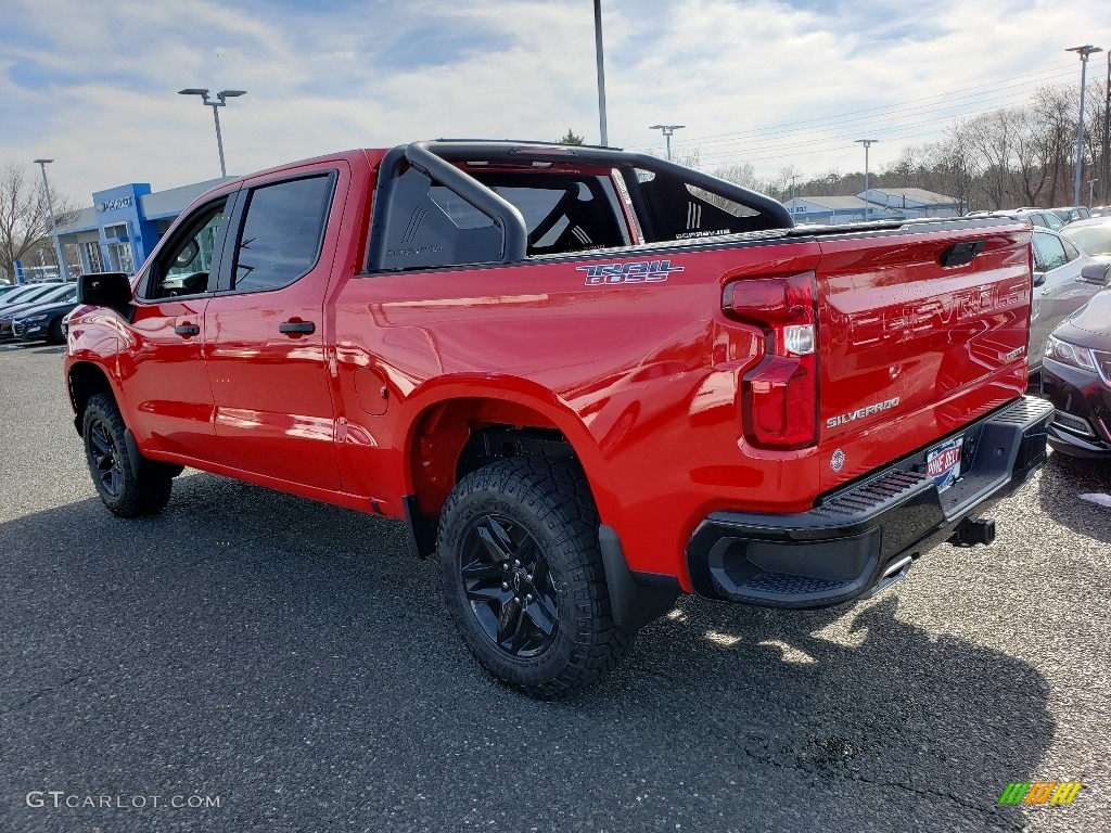 2019 Silverado 1500 Custom Z71 Trail Boss Crew Cab 4WD - Red Hot / Jet Black photo #4