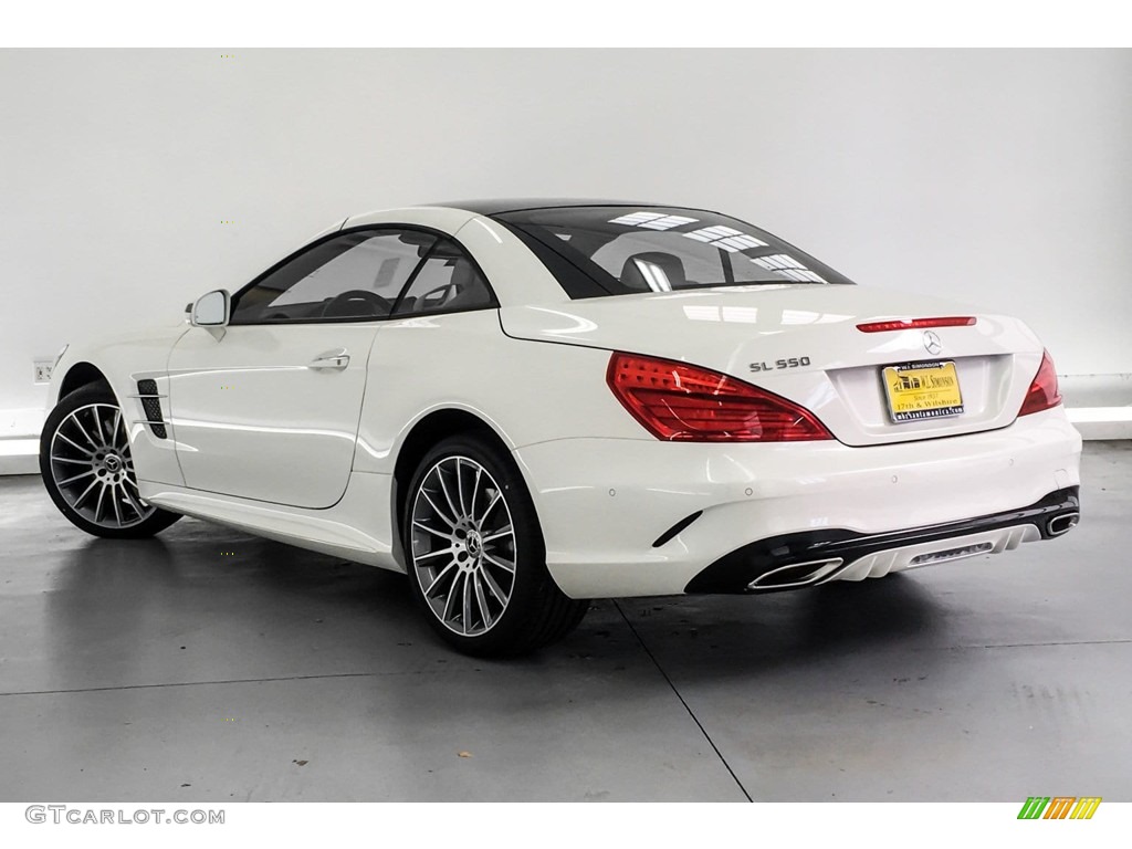 2019 SL 550 Roadster - designo Diamond White Metallic / Porcelain/Black photo #2