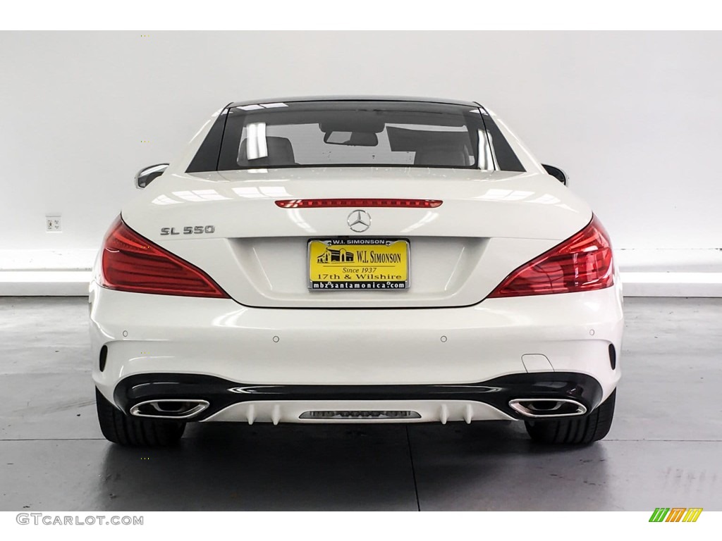 2019 SL 550 Roadster - designo Diamond White Metallic / Porcelain/Black photo #3