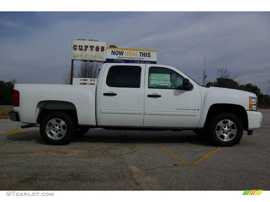 2009 Silverado 1500 LT Crew Cab - Summit White / Ebony photo #5