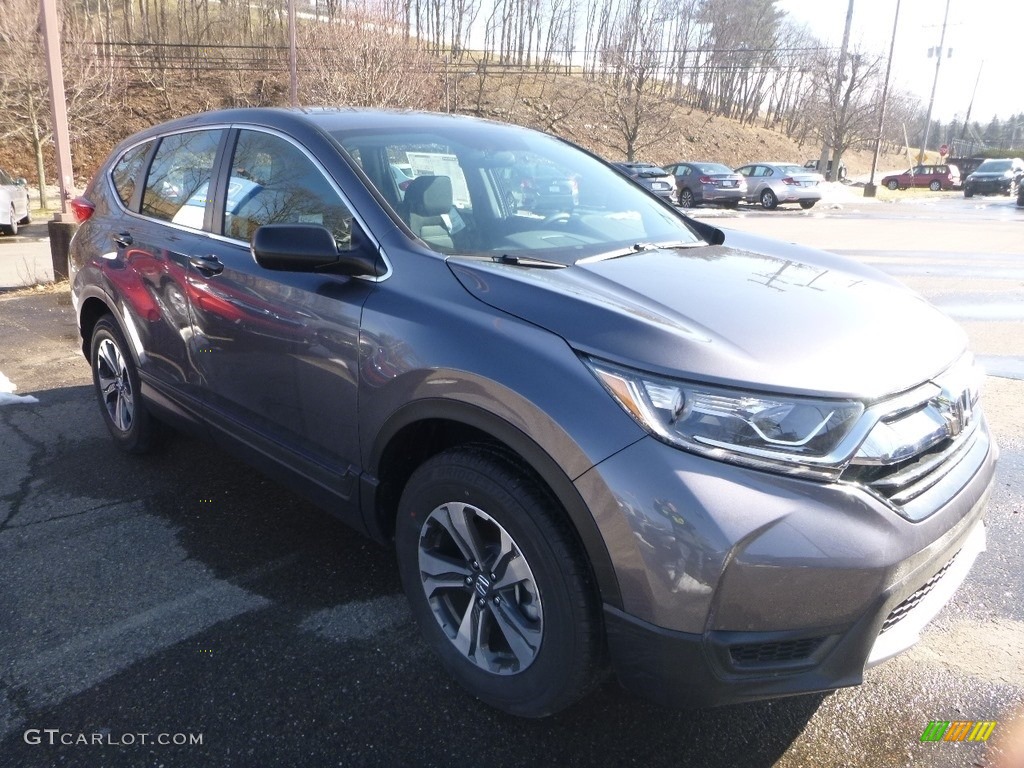 2019 CR-V LX AWD - Modern Steel Metallic / Black photo #6