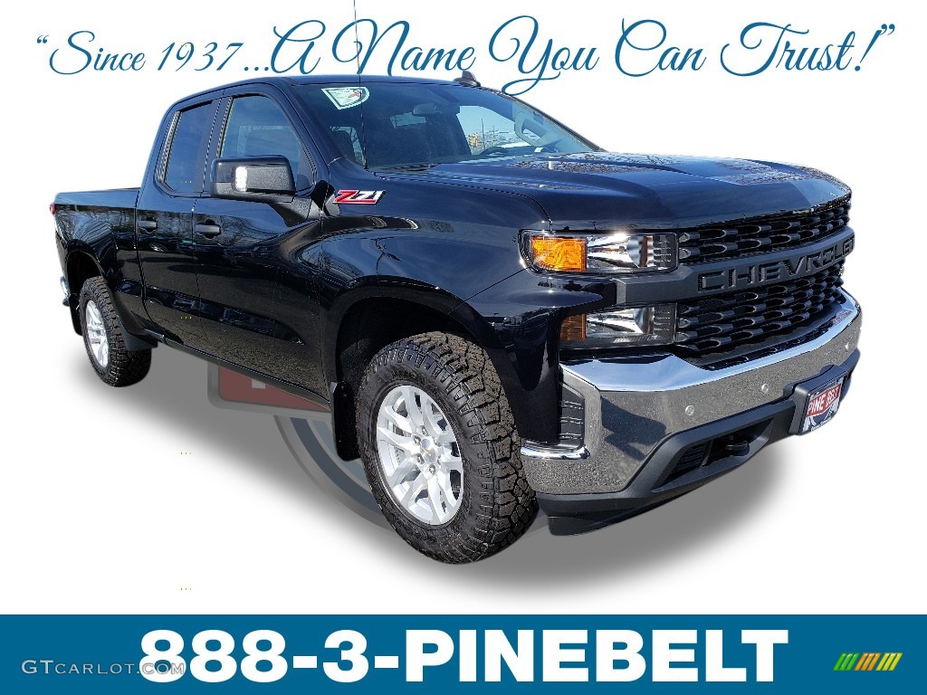 2019 Silverado 1500 WT Double Cab 4WD - Black / Jet Black photo #1