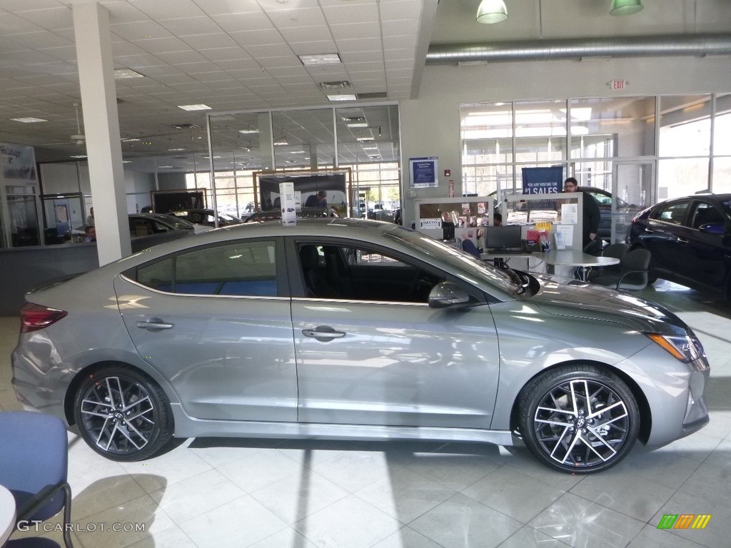 2019 Elantra Sport - Galactic Gray / Black photo #1