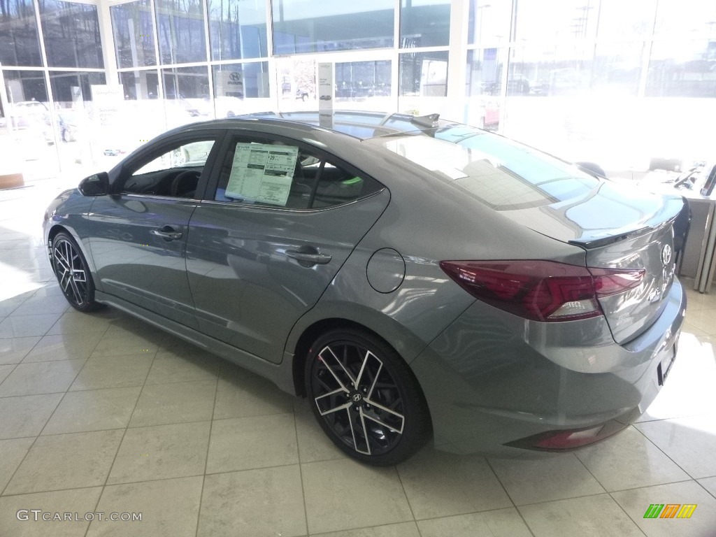 2019 Elantra Sport - Galactic Gray / Black photo #5