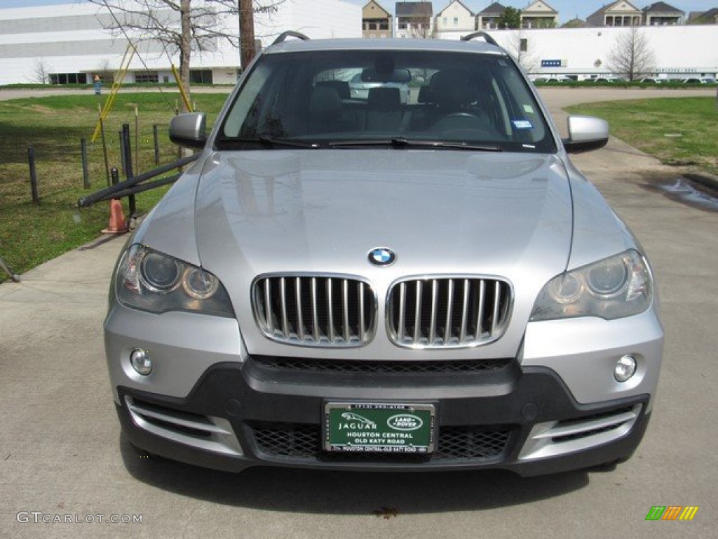 2008 X5 4.8i - Titanium Silver Metallic / Black photo #10