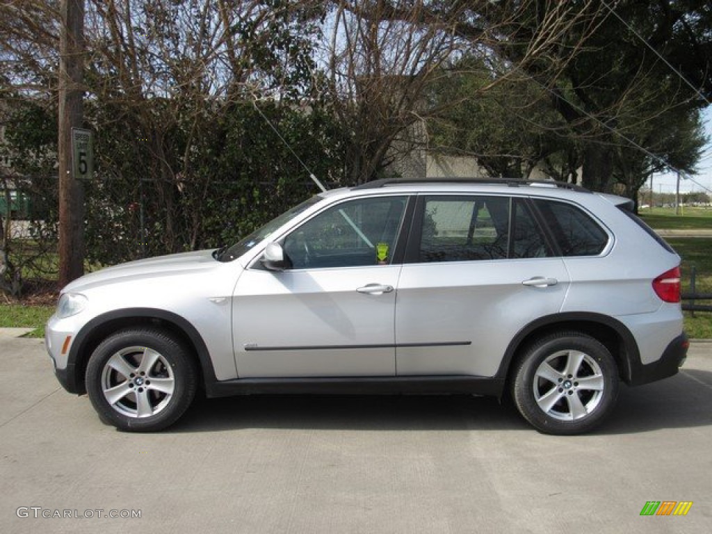 2008 X5 4.8i - Titanium Silver Metallic / Black photo #12