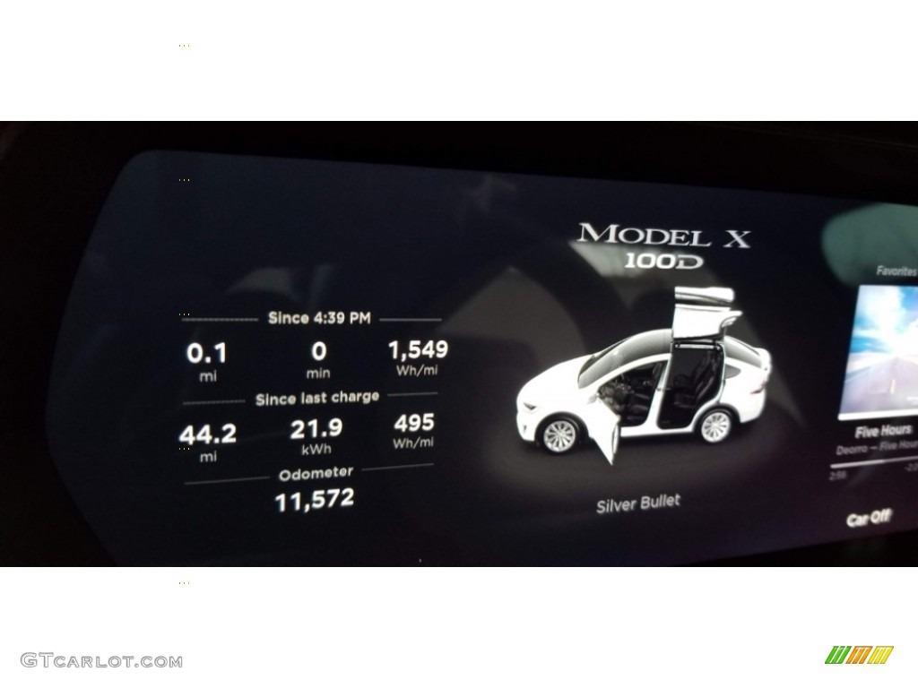 2018 Model X 100D - Silver Metallic / Black photo #4