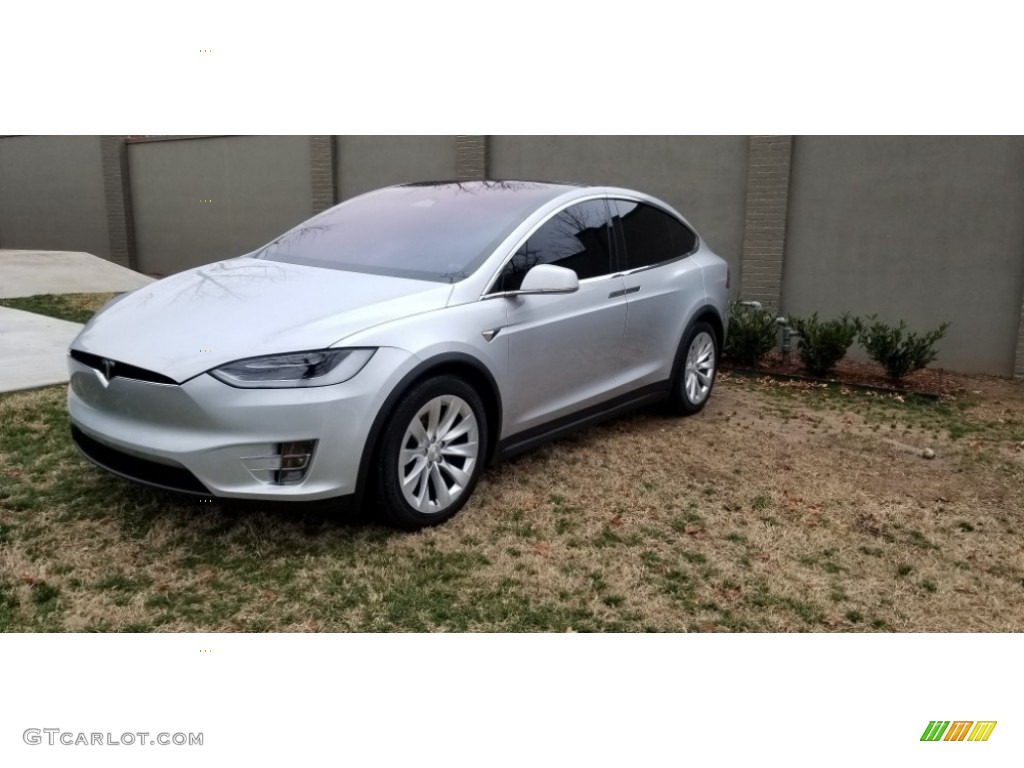 2018 Model X 100D - Silver Metallic / Black photo #8